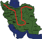 thumb map Iran photography tour